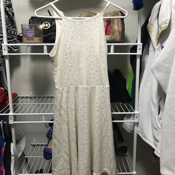 White lace skater dress - Picture 1 of 2